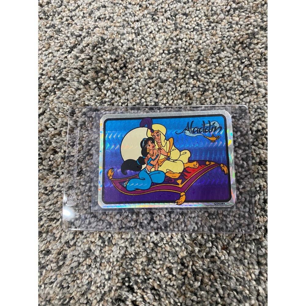 Vintage Disney Aladdin Jasmine Holographic Prism‎ Sticker Magic Carpet 90s Retro